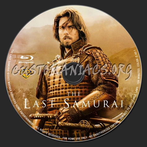 The Last Samurai blu-ray label