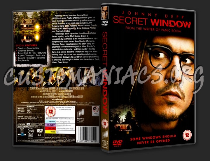 Secret Window dvd cover