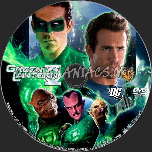 Green Lantern dvd label