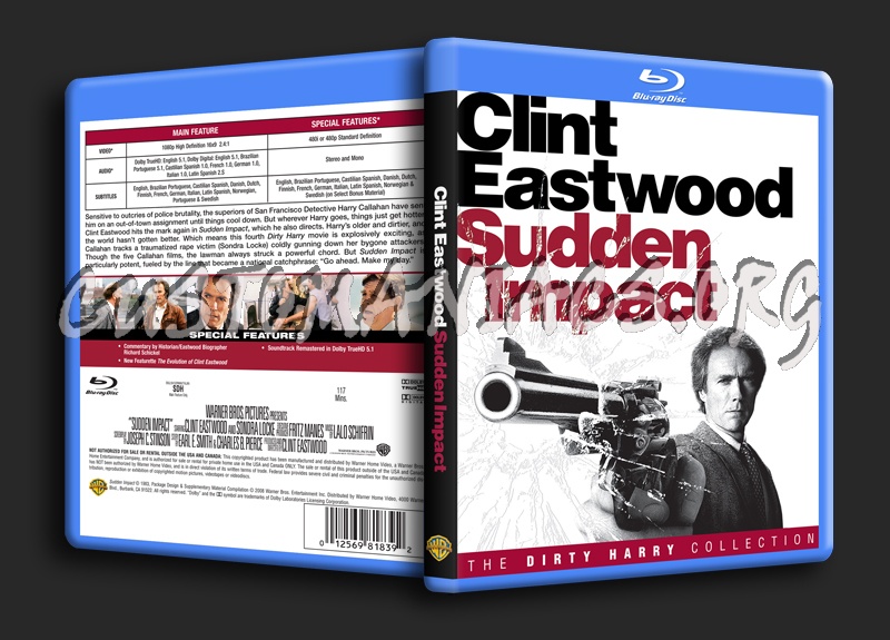 Sudden Impact blu-ray cover