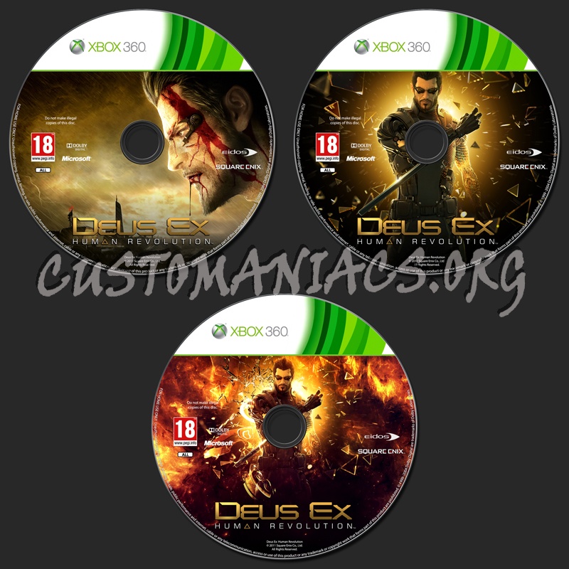 Deus Ex Human Revolution dvd label