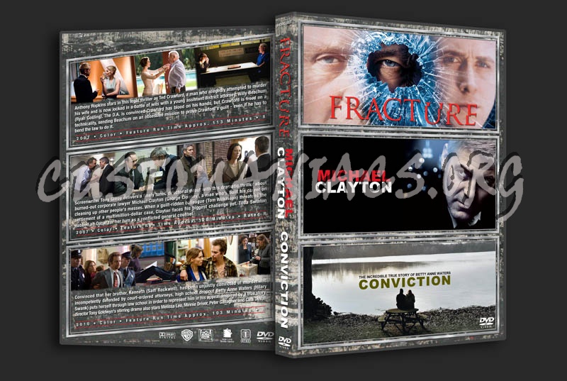 Fracture / Michael Clayton / Conviction dvd cover