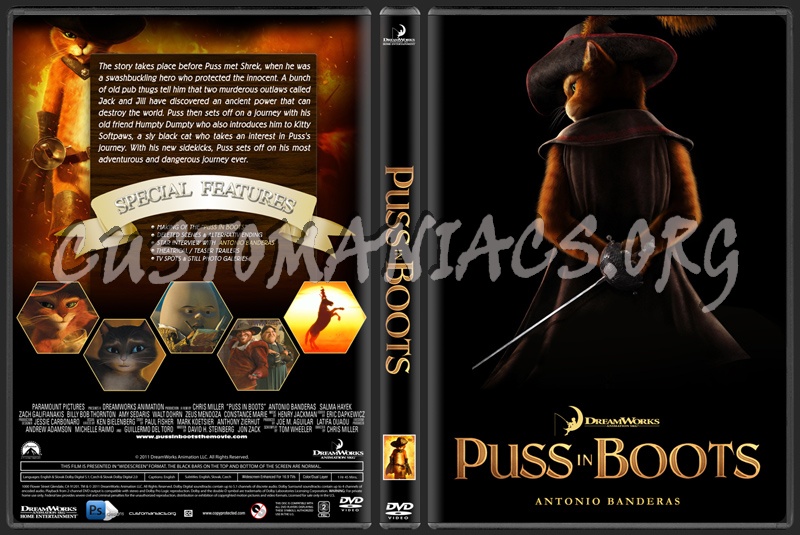 Puss in Boots (2011) dvd cover