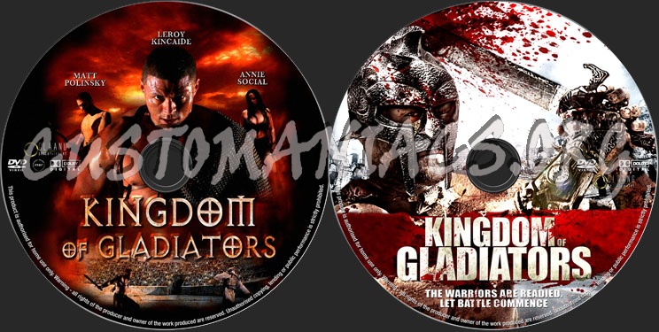 Kingdom of Gladiators dvd label