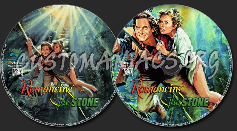 Romancing the Stone blu-ray label