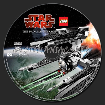 Lego Star Wars The Padawan Menace dvd label