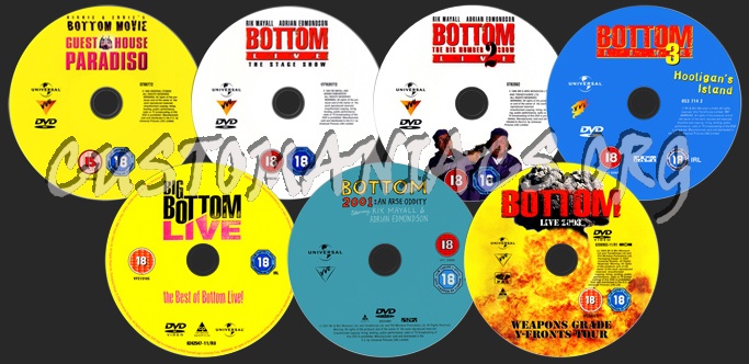 The Big Bottom Box dvd label