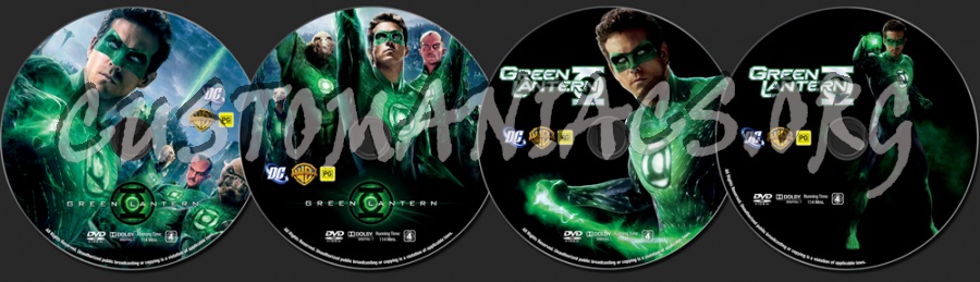 Green Lantern dvd label