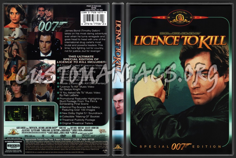 Licence to Kill dvd cover