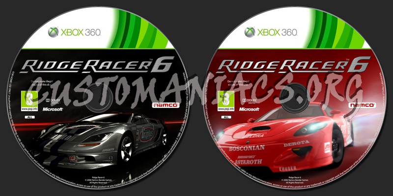 Ridge Racer 6 dvd label