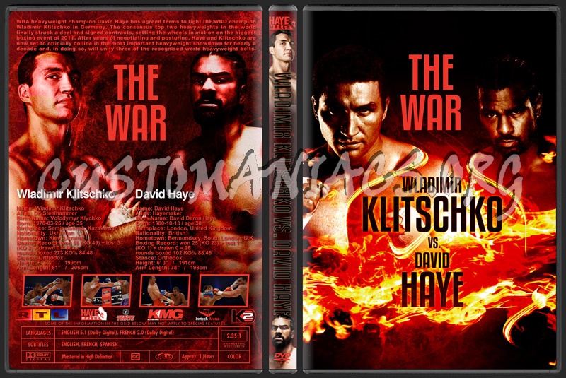 Wladimir Klitschko vs David Haye dvd cover