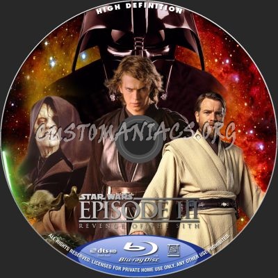 Star Wars - Revenge Of The Sith blu-ray label