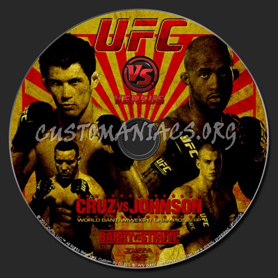 UFC on Versus 6 Cruz vs. Johnson dvd label