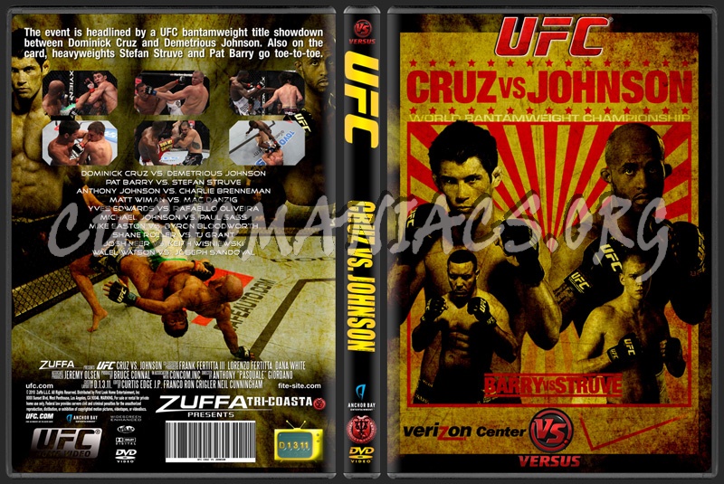 UFC on Versus 6 Cruz vs. Johnson dvd cover