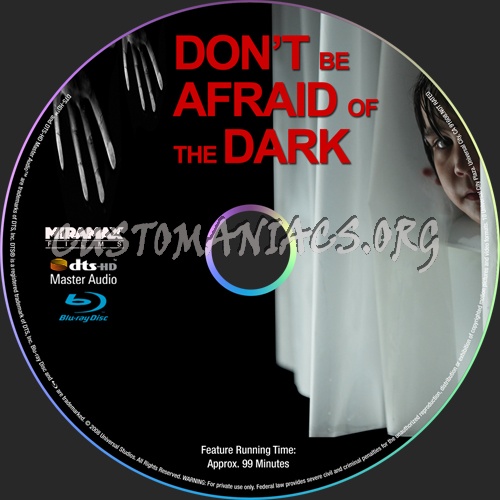 Don't Be Afraid Of The Dark blu-ray label