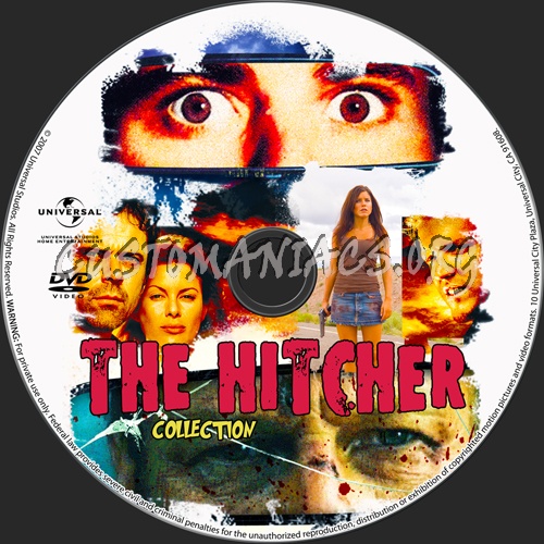 The Hitcher Collection dvd label