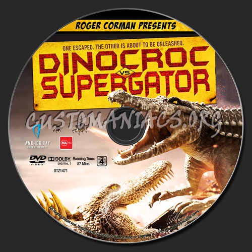 Dinocroc vs Supergator dvd label