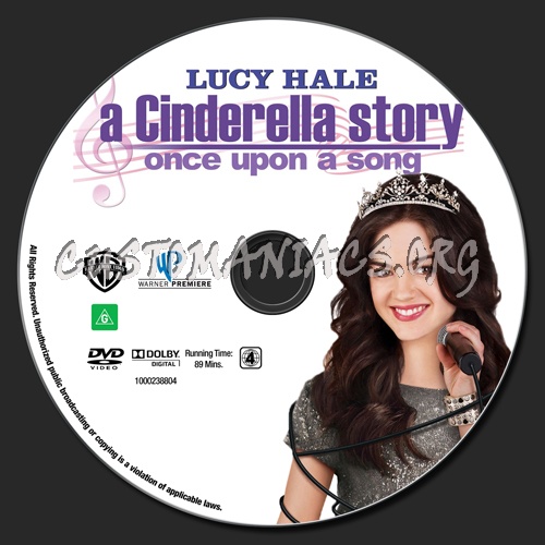 A Cinderella Story - Once Upon A Song dvd label