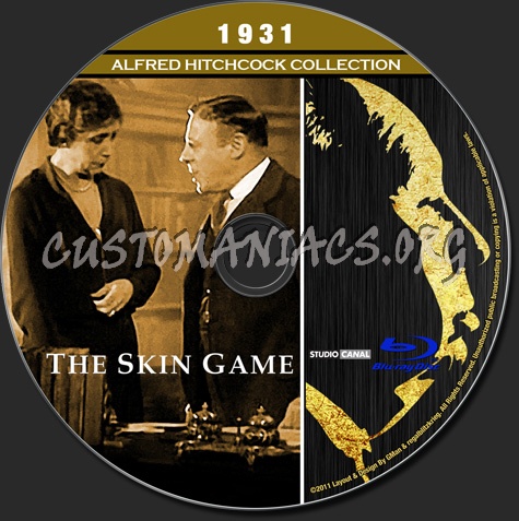 Alfred Hitchcock Collection - The Skin Game blu-ray label