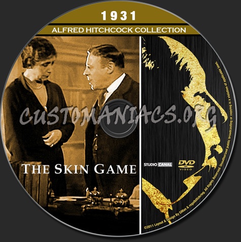 Alfred Hitchcock Collection - The Skin Game dvd label