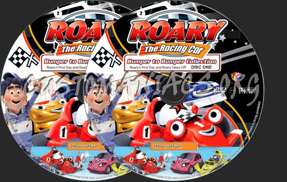 Roary The Racing Car Bumper To Bumper Collection dvd label