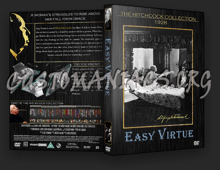 Easy Virtue - The Aflred Hitchcock Collection dvd cover