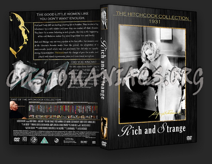 Rich and Strange - The Alfred Hitchcock Collection dvd cover