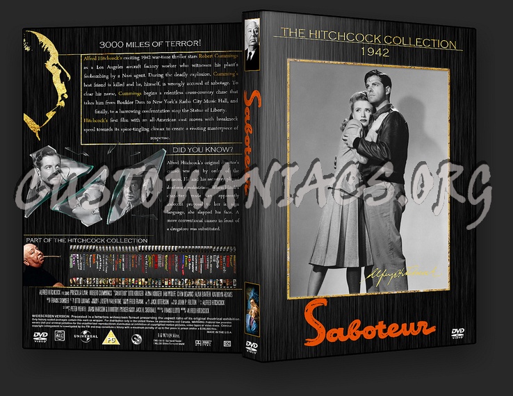 Saboteur - The Alfred Hitchcock Collection dvd cover