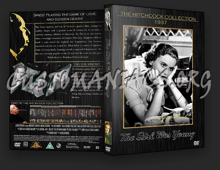 The Girl was Young - The Alfred Hitchcock Collection dvd cover