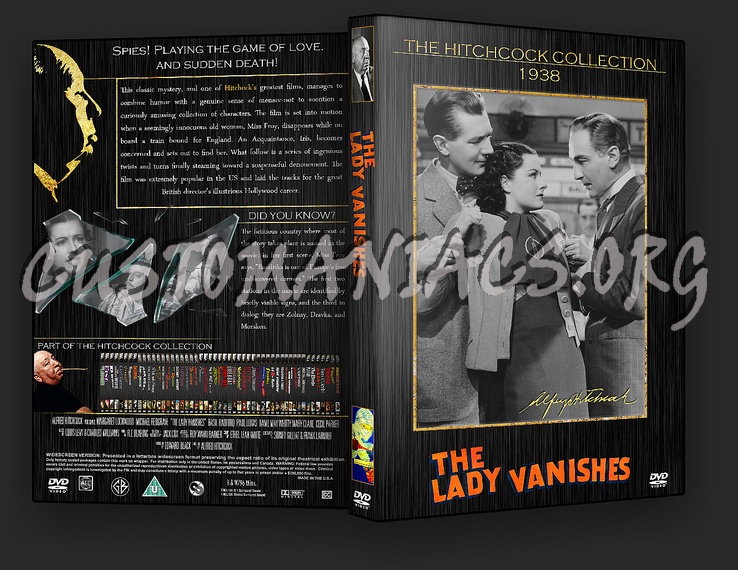 The Lady Vanishes - The Alfred Hitchcock Collection dvd cover