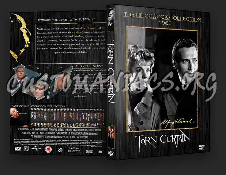 Torn Curtain - The Alfred Hitchcock Collection dvd cover