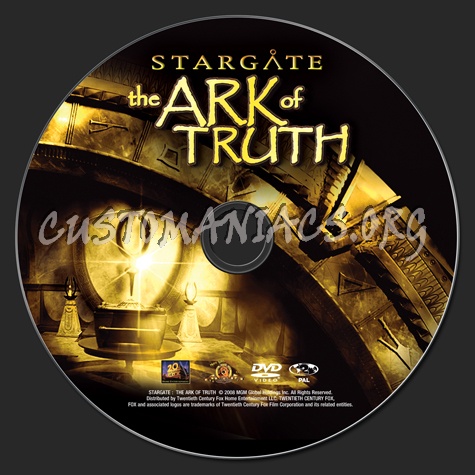 Stargate The Ark of Truth dvd label