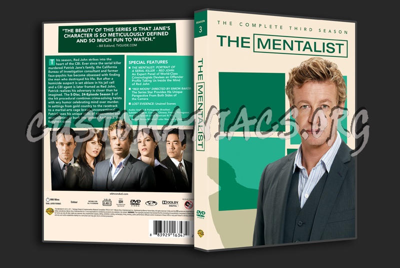 The Mentalist Season 3 dvd cover