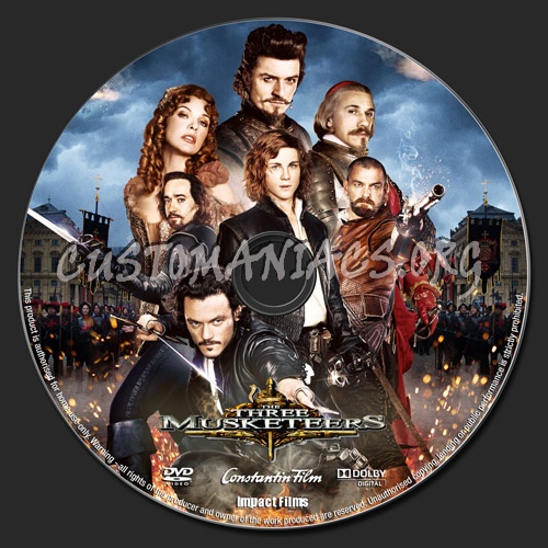 The Three Musketeers dvd label