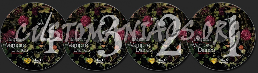 The Vampire Diaries Season 2 blu-ray label