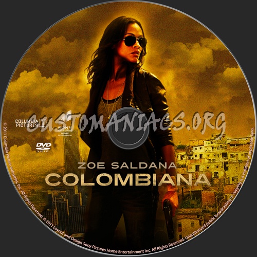 Colombiana dvd label