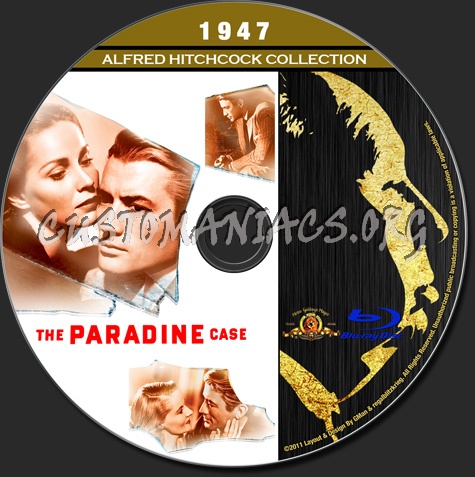 Alfred Hitchcock Collection - The Paradine Case blu-ray label