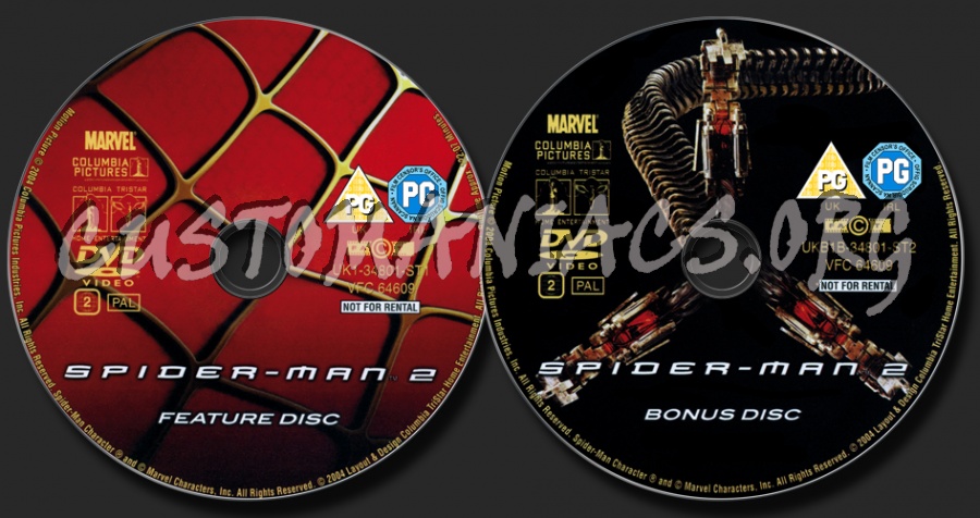 Spider-Man 2 dvd label - DVD Covers & Labels by Customaniacs, id: 27402  free download highres dvd label