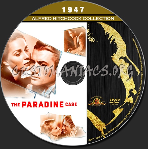 Alfred Hitchcock Collection - The Paradine Case dvd label