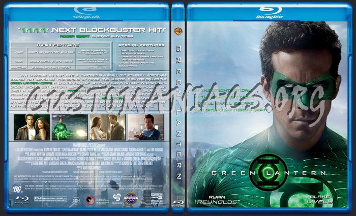 Green Lantern blu-ray cover