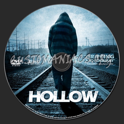 Hollow dvd label