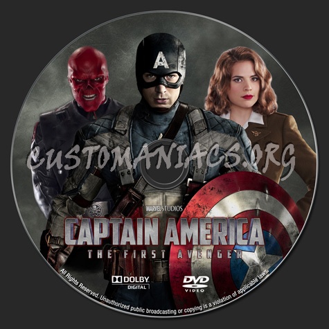 Captain America: The First Avenger dvd label