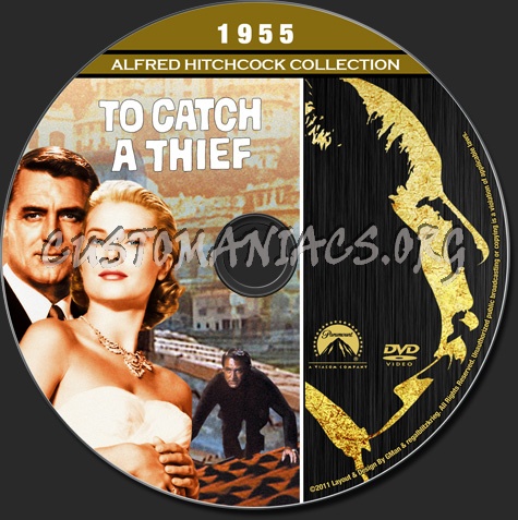 Alfred Hitchcock Collection - To Catch A Thief dvd label