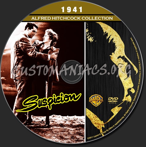 Alfred Hitchcock Collection - Suspicion dvd label