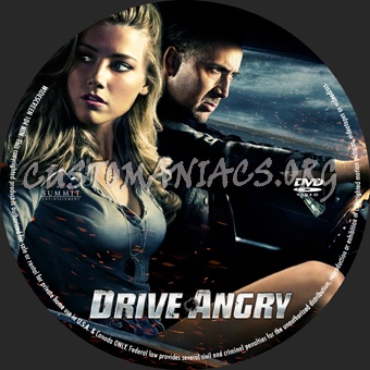 Drive Angry dvd label