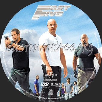 Fast Five dvd label