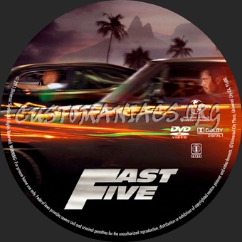 Fast Five dvd label