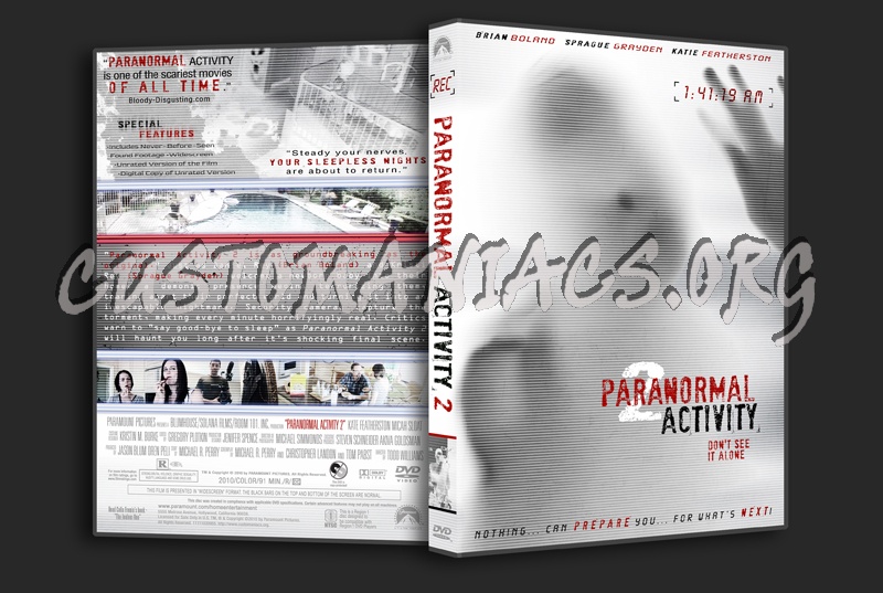 Paranormal Activity 2 dvd cover