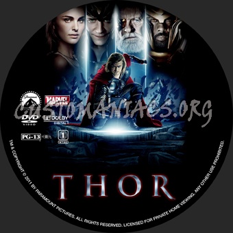 Thor dvd label