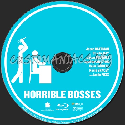 Horrible Bosses blu-ray label